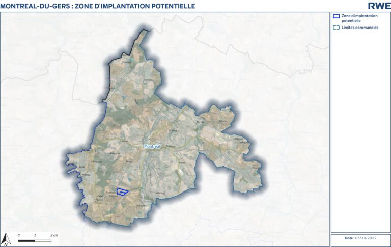 Carte de localisation du site du projet